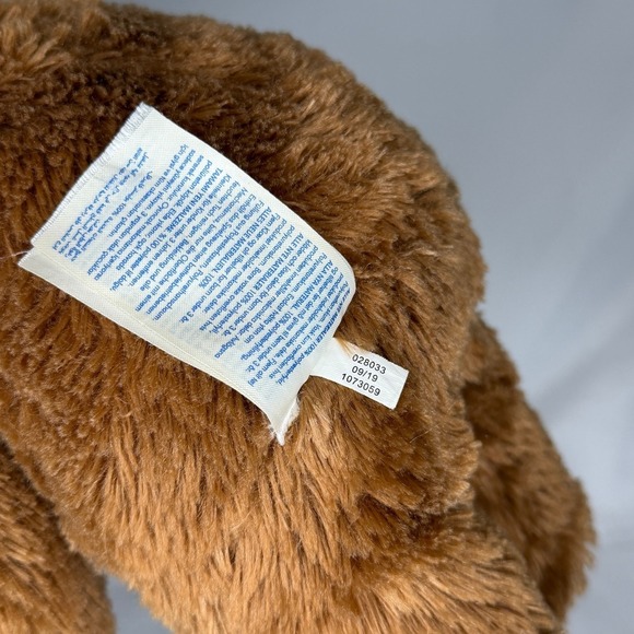 Build-A-Bear sloth brown plush‎ stuffed animal 2019 B-A-B logo foot 14" - Picture 4 of 4